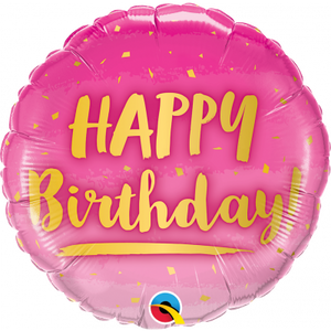 45cm Foil Balloon - HAPPY BIRTHDAY