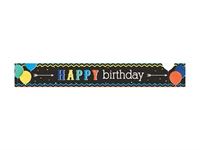 HAPPY BIRTHDAY BANNER - Black and Colour