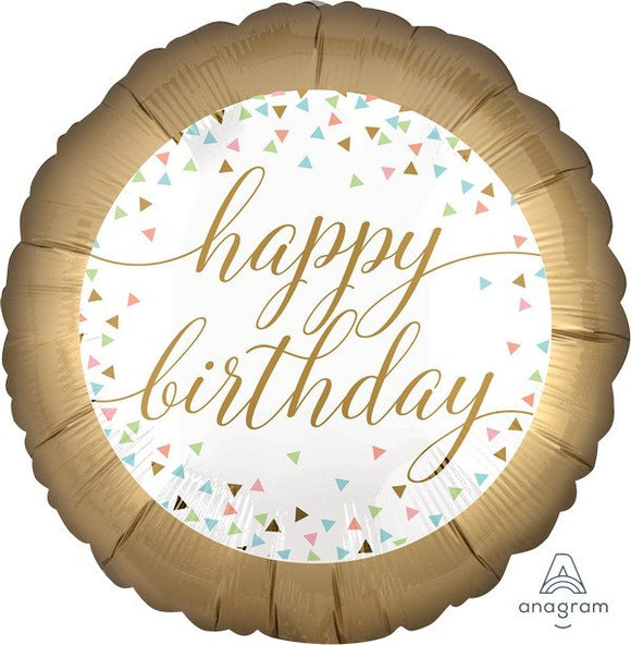 45cm Foil Balloon - HAPPY BIRTHDAY (Boho)