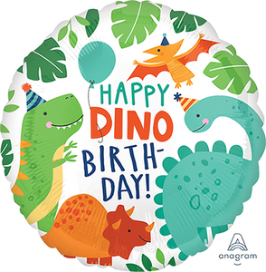 45cm Foil Balloon - DINOSAUR