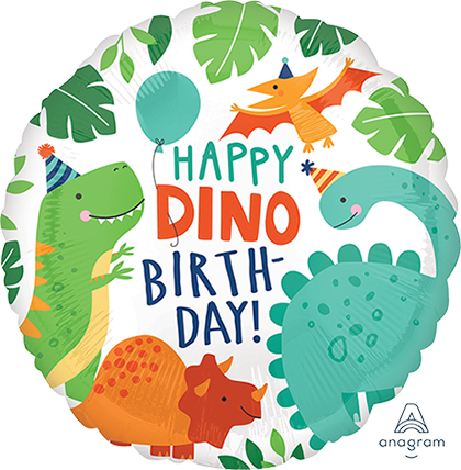 45cm Foil Balloon - DINOSAUR