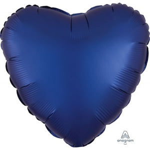 45cm Foil Balloon - HEART- NAVY