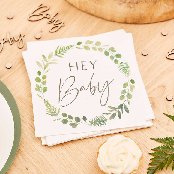 Lunch Napkins - HEY BABY