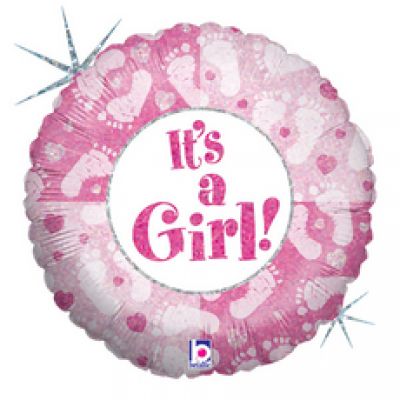 45cm Foil Balloon -  IT'S A GIRL