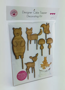 Acrylic Cake Topper - Woodland