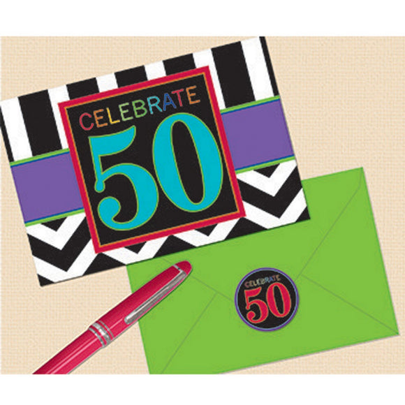 *** DELETED LINE  *** Party Invitations - CELEBRATE 50