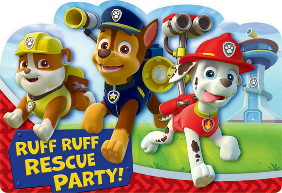 Party Invitations - PAW PATROL (BOY)