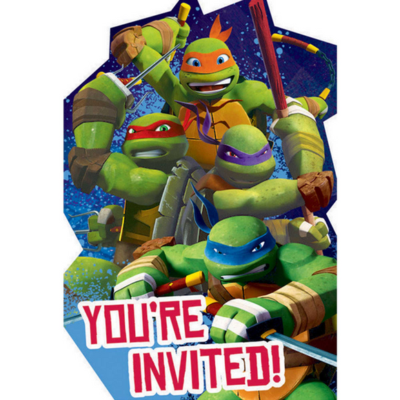 Party Invitations - TMNT