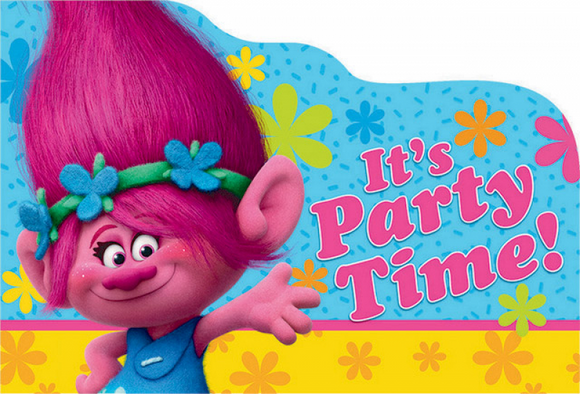 Party Invitations - TROLLS