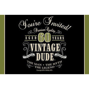 **CLEARANCE** Party Invitations - VINTAGE DUDE (60)