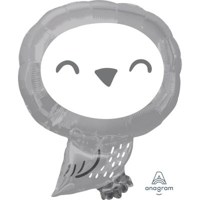 Jr Shape Foil Balloon - WOODLAND OWL