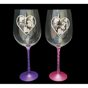 **CLEARANCE** Premium XL Wine Glass 30th