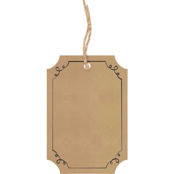 KRAFT GIFT TAGS - 25PK