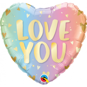 45cm Foil Balloon - LOVE YOU