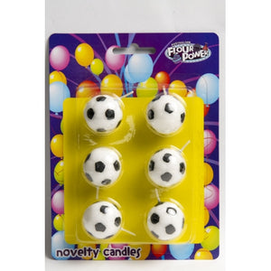 Birthday Candle - SOCCER BALLS