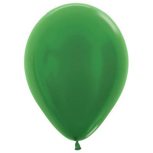 Latex 30cm Balloon - METALLIC GREEN