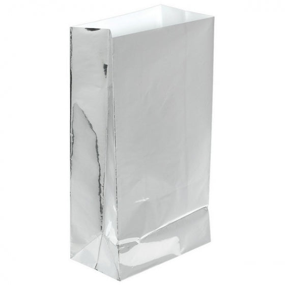 TREAT BAG - LARGE METALLIC SILVER