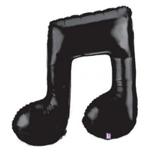 SuperShape Foil - BLACK MUSIC NOTE