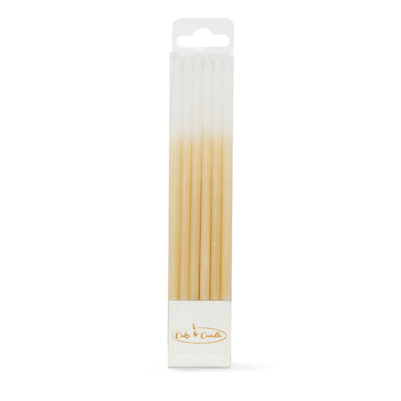 Long Ombre Candles (12cm) - GOLD
