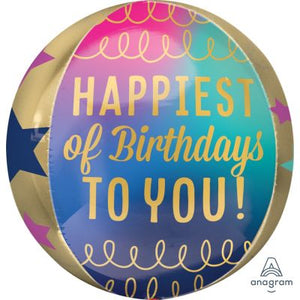 ORBZ Balloon Bubbles - BIRTHDAY STARS & GOLD
