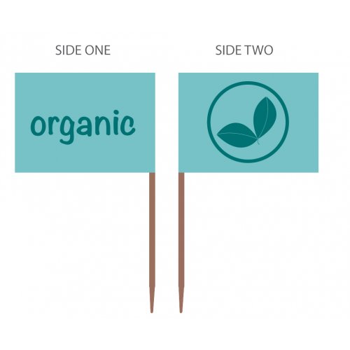 Bamboo Food Markers- 500 x ORGANIC