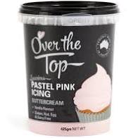 Over The Top Icing 425gm - PASTEL PINK