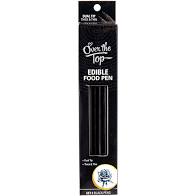 Over The Top EDIBLE FOOD PENS - BLACK 2Pk