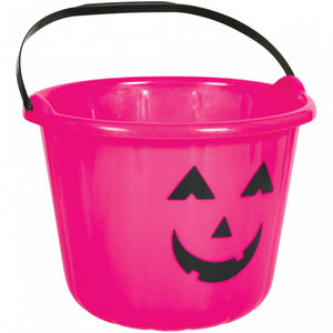 Halloween Pumpkin Bucket 24CM - PINK
