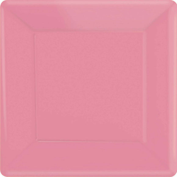 SOFT PINK - SQUARE Paper Plates 26cm