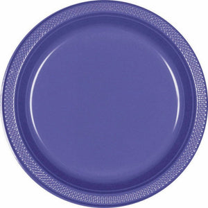 (DL) PURPLE - Plastic Plate 17cm
