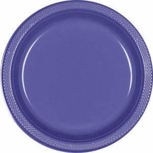 PURPLE - Plastic Plate 17cm