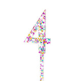 RAINBOW GLITTER TOPPER 0-9