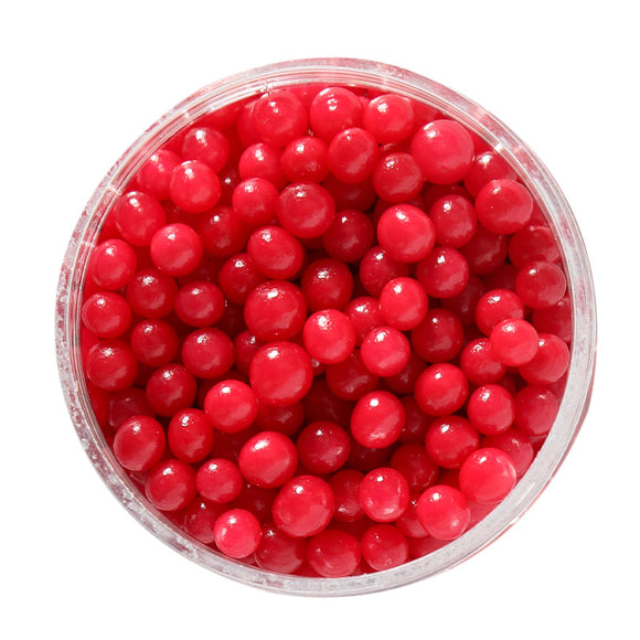 **CLEARANCE SPRINKS 4mm Cachous - RED**