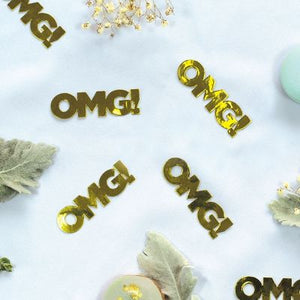 JUMBO Confetti Table Scatters - OMG - GOLD