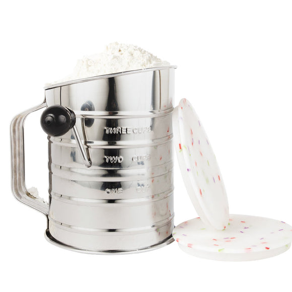 FLOUR SIFTER with Silicon Lids
