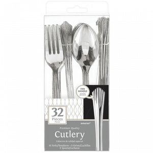 CUTLERY SET - SILVER (Premium Quality)