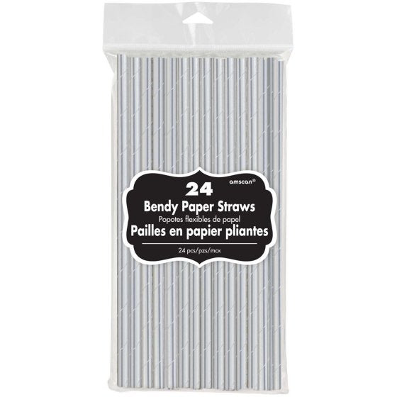 SILVER - Paper Straws