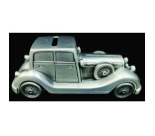 PEWTER MONEY BOX - SILVER ROLLS ROYCE