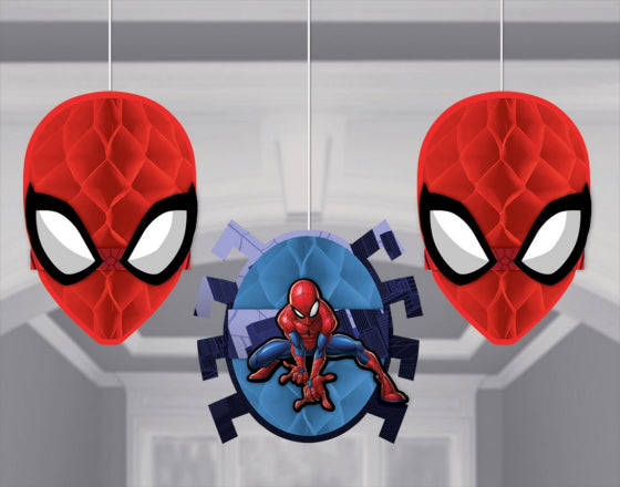 Decorations - SPIDERMAN HONEYCOMB DECORATIONS