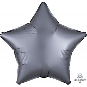 45cm Foil Balloon - STAR - GRAPHITE