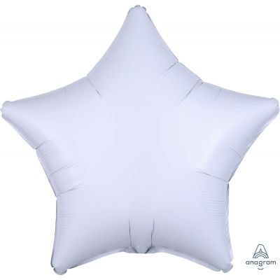 45cm Foil Balloon - STAR - WHITE