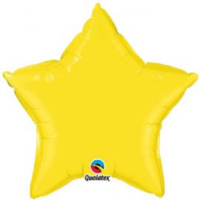 45cm Foil Balloon - STAR - YELLOW