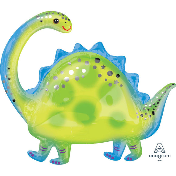 SuperShape Foil - DINOSAUR - Stegosaurus (BLUE & GREEN)