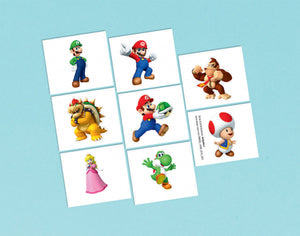 Tattoo Favours - SUPER MARIO