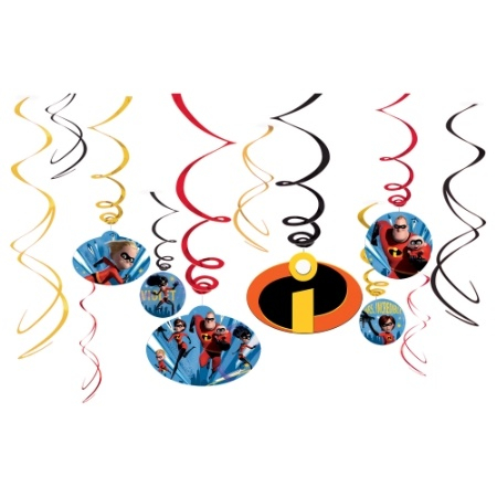 **CLEARANCE** Swirl Decorations - INCREDIBLES