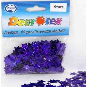 Decorative Confetti Scatters- Purple Stars