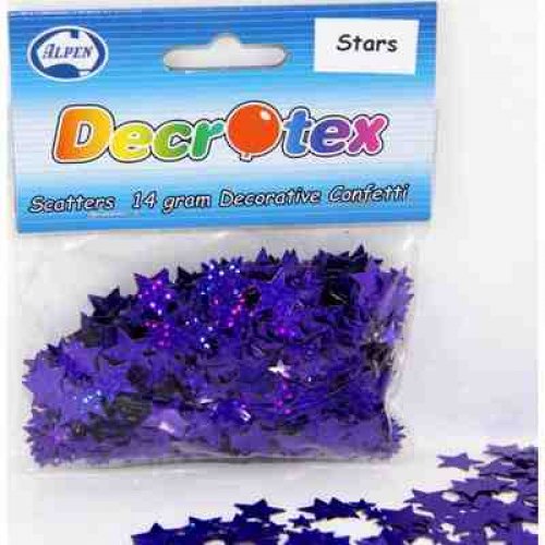 Decorative Confetti Scatters- Purple Stars