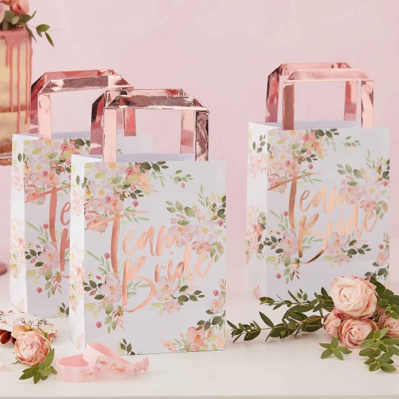 PARTY BAGS - TEAM BRIDE (ROSE GOLD)