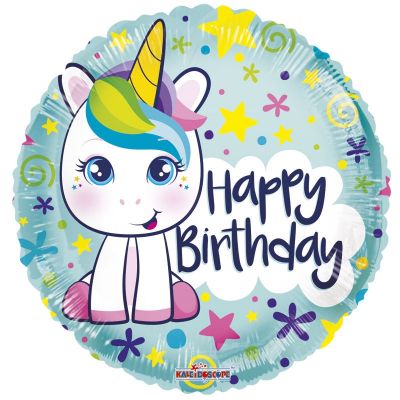 45cm Foil Balloon - CUTIE UNICORN