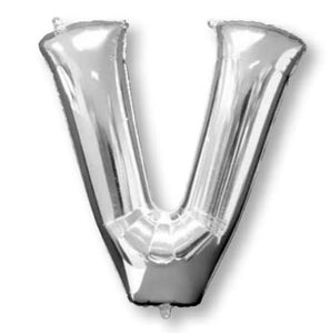 SuperShape Letter SILVER "V"